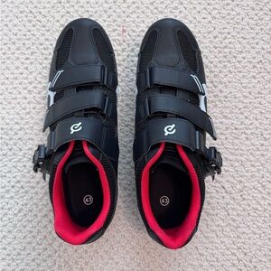 Peloton Cycling Shoes with Red Lining - Black EU 43
